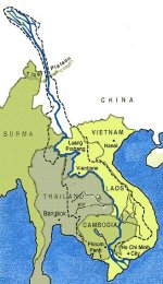 Carte du fleuve Mékong
