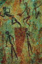 Peinture de roche Bushmen